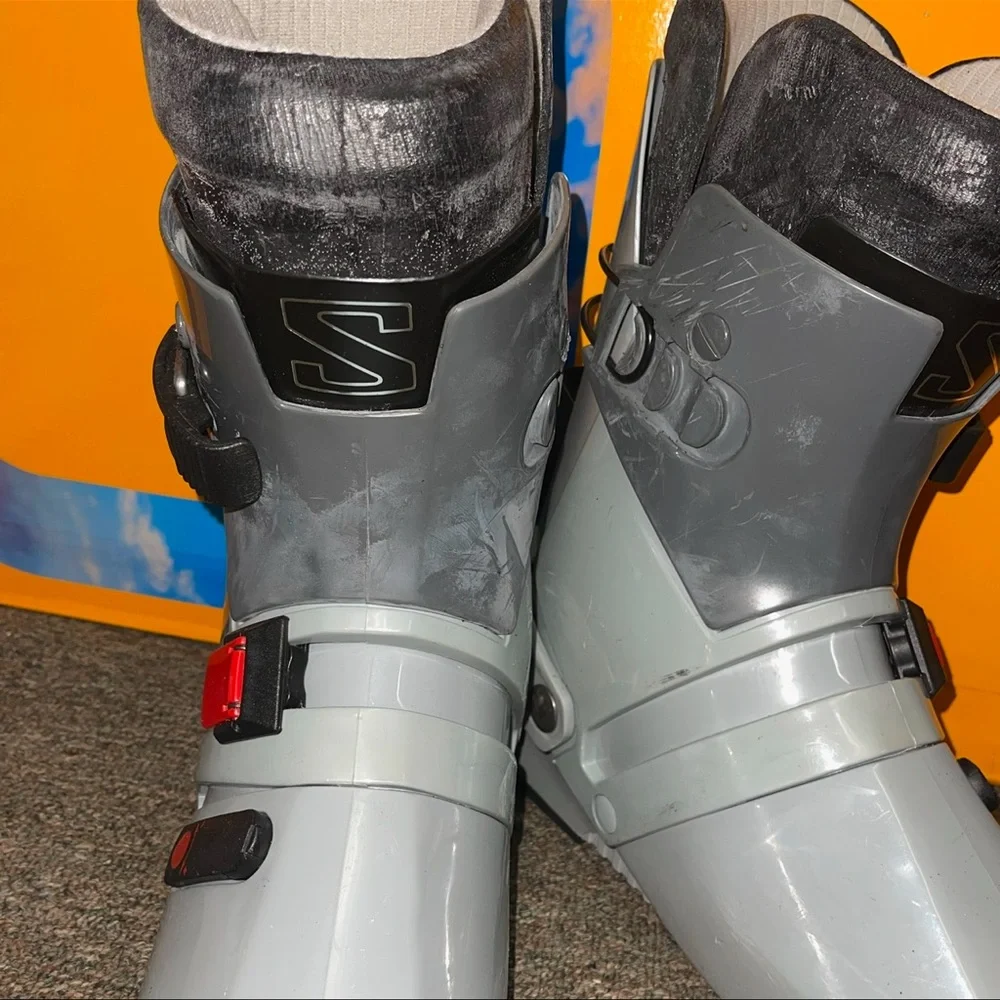 Salomon SX 91 Grey Downhill Ski Boots VINTAGE